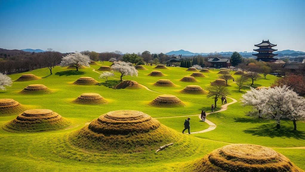 ancient burial mounds site