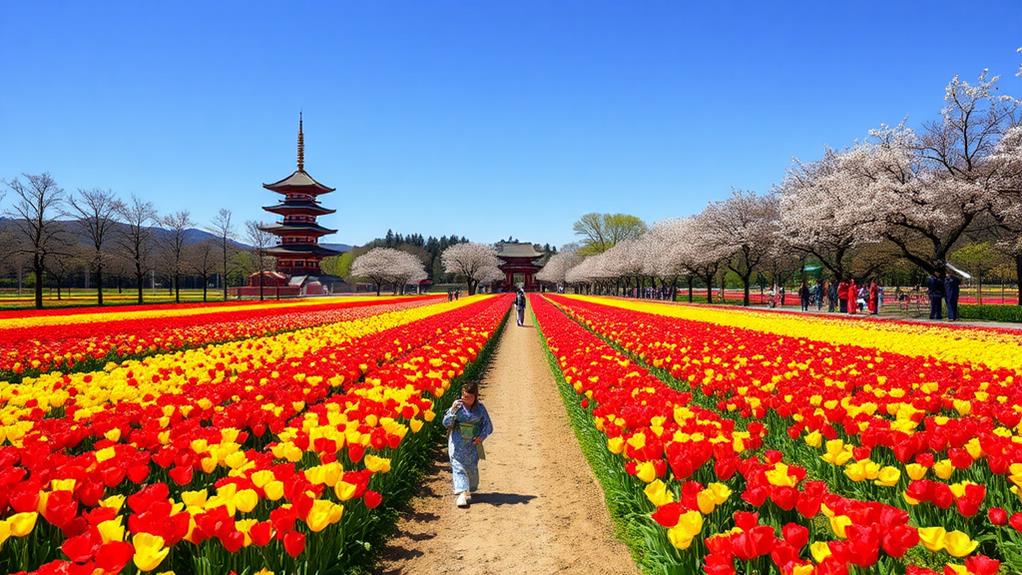 annual tulip festival event