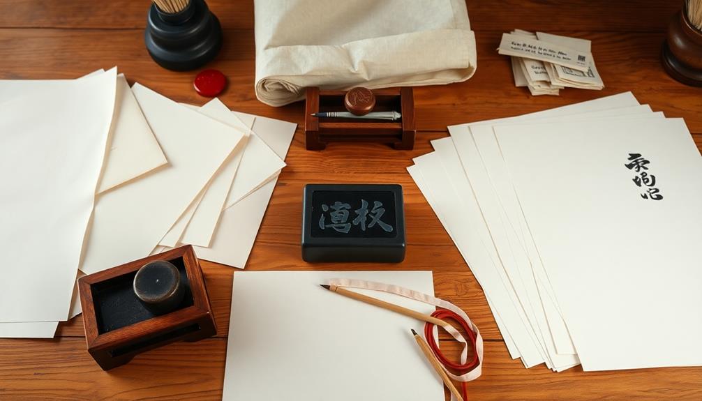 calligraphy specific paper types