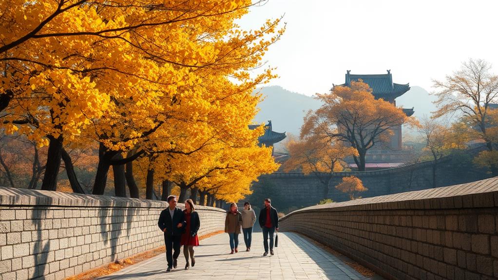 deoksugung palace s stonewall walkway