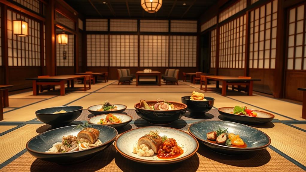 elegant casual kaiseki dining