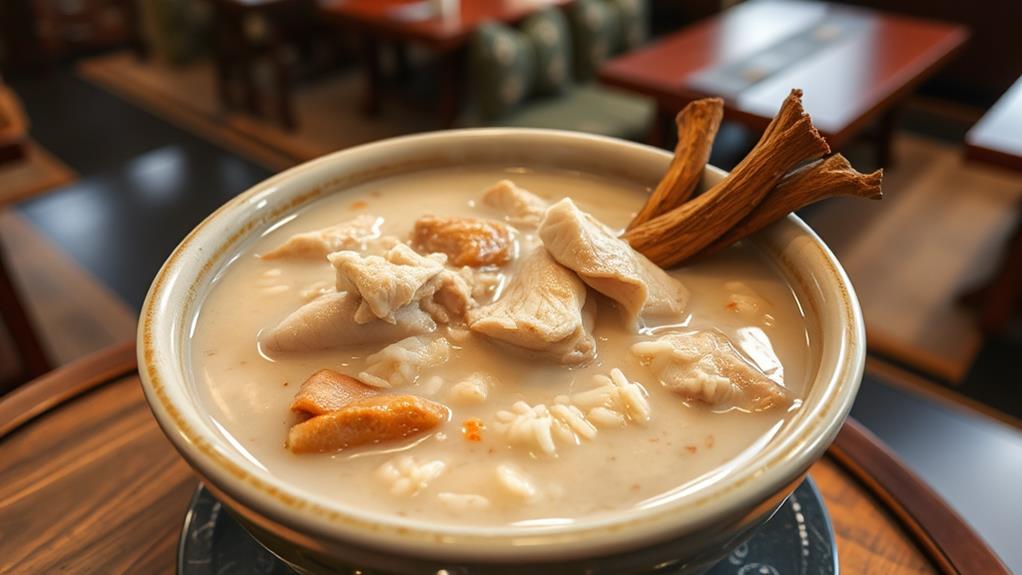 famous korean ginseng chicken soup