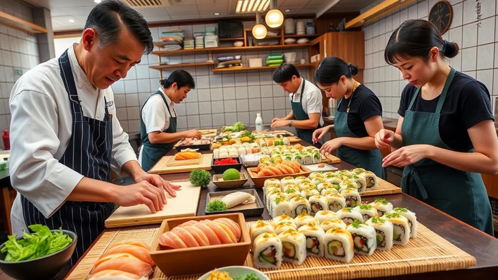 hands on sushi preparation class