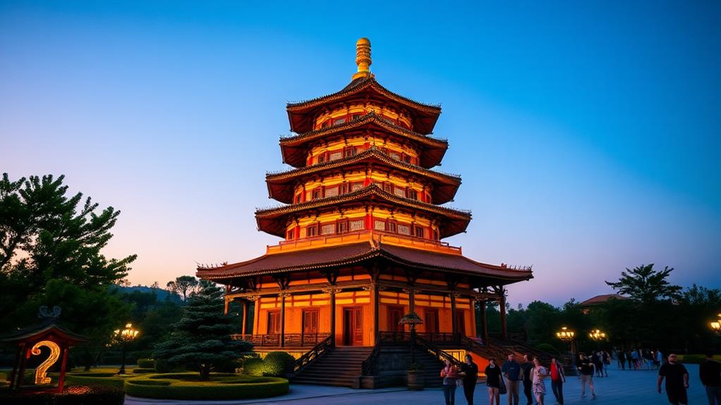 historic buddhist pagoda landmark