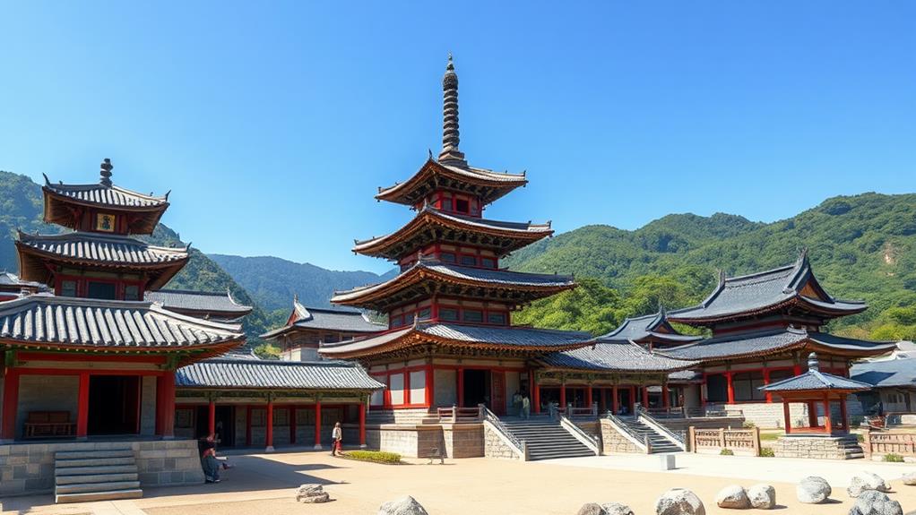 historic buddhist temple complex