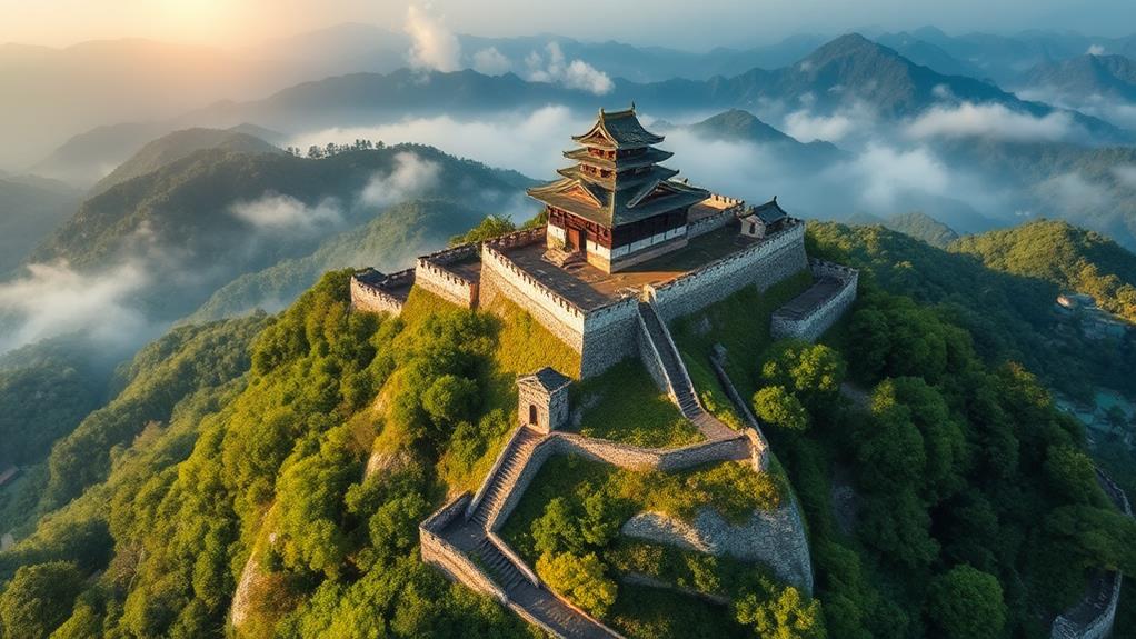 historic japanese castle ruins