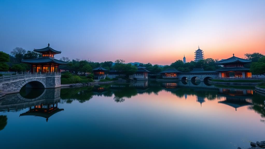 historic korean royal pond