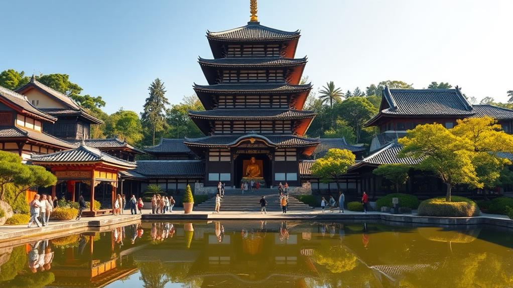 historic shitennoji temple