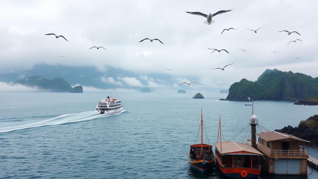 isolated island sea passage