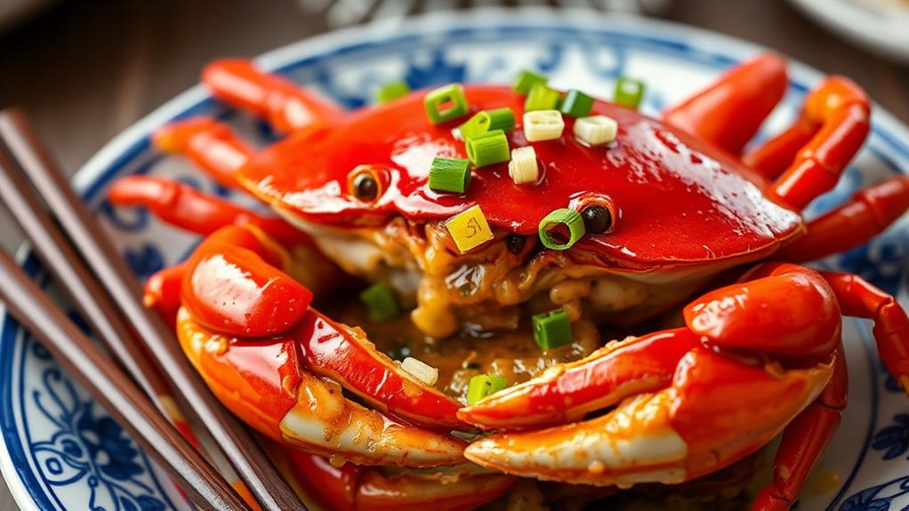 savory cantonese crab dish