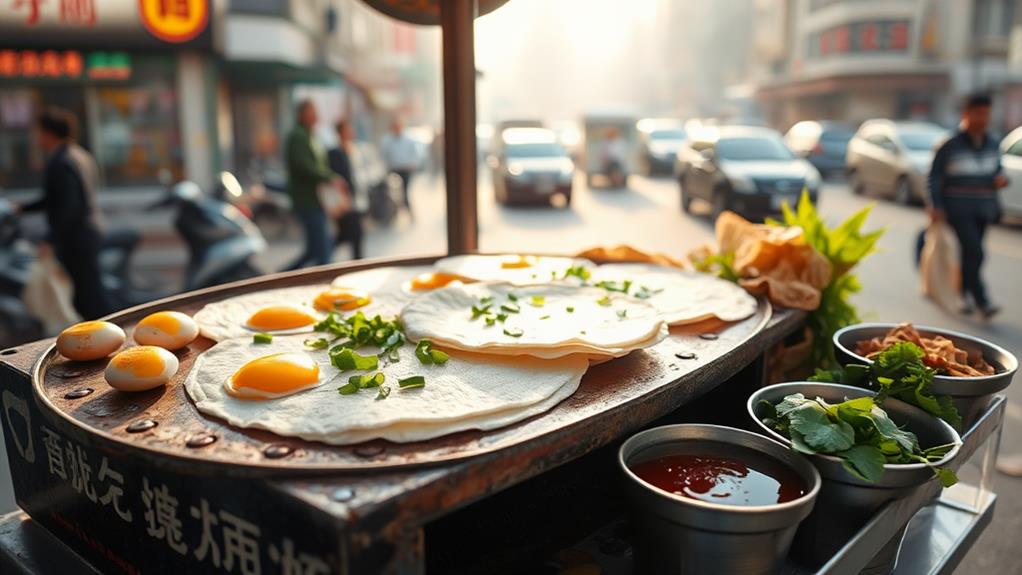 savory chinese breakfast crepes