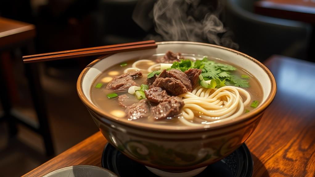 savory lanzhou beef noodles