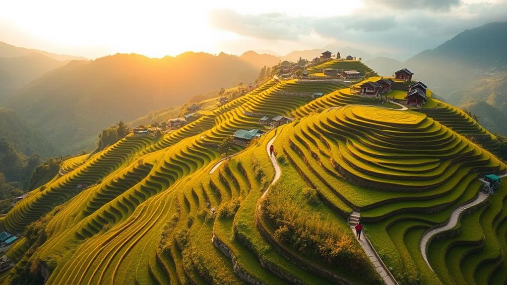 scenic longji rice terraces hike