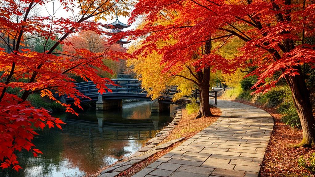 scenic walkway of reflection