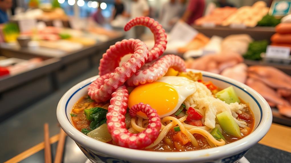 seafood rice bowl dish