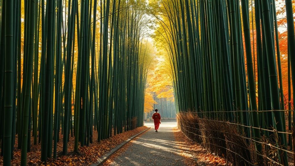 serene bamboo forest experience