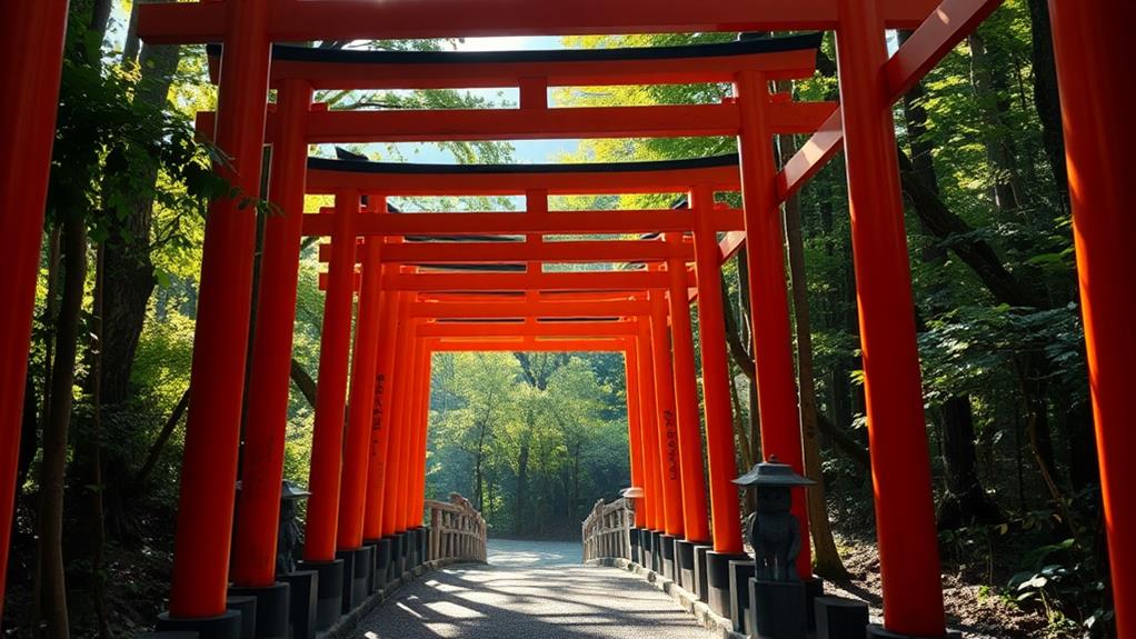 symbolic shinto religious gateways