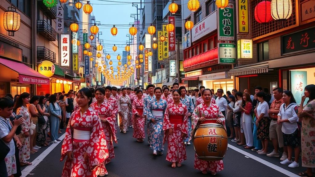 traditional japanese dance festival