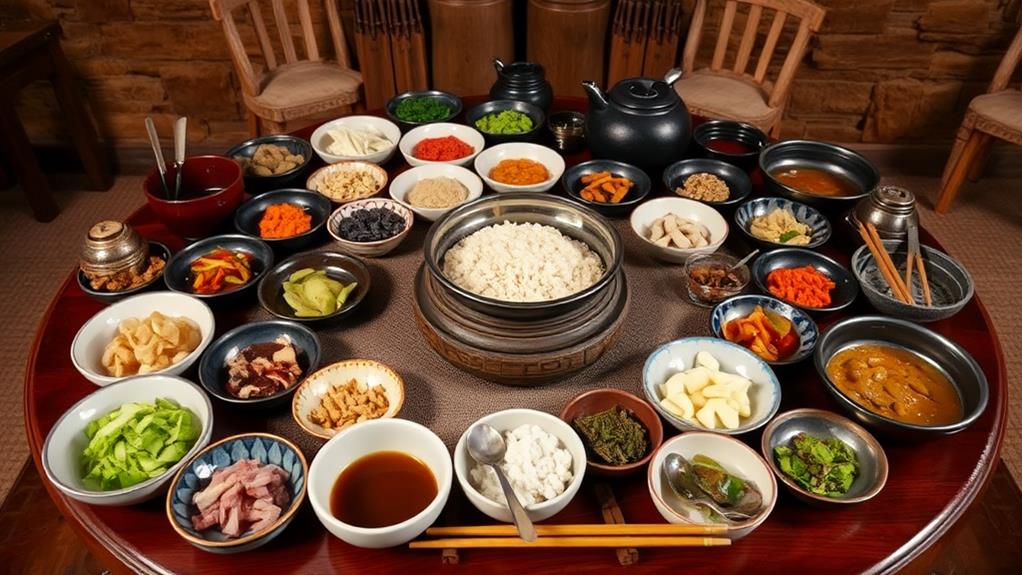 traditional korean multi course meal