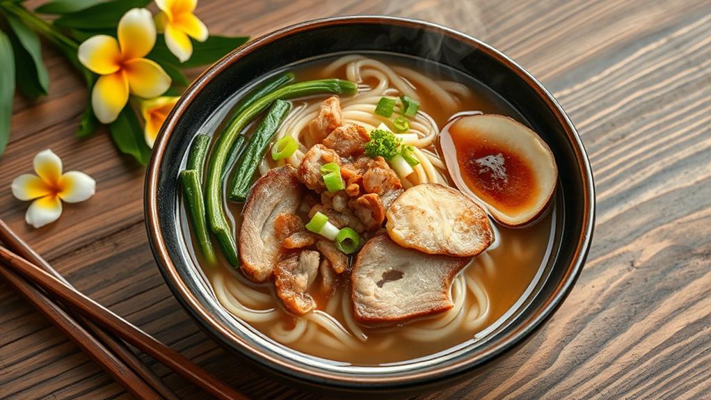 traditional okinawan noodle dish