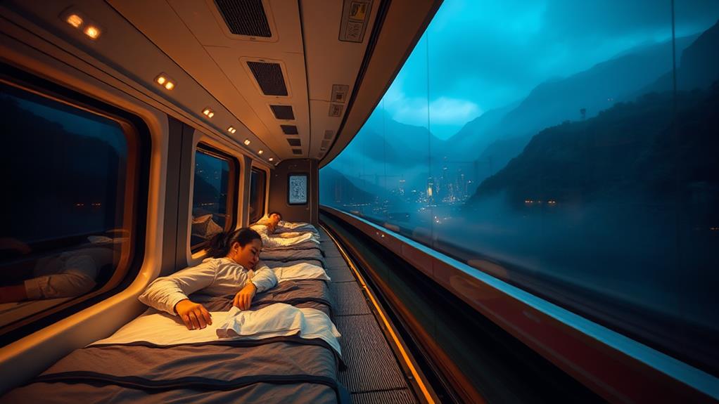 traveling overnight by train