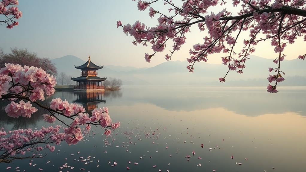 west lake plum blossoms