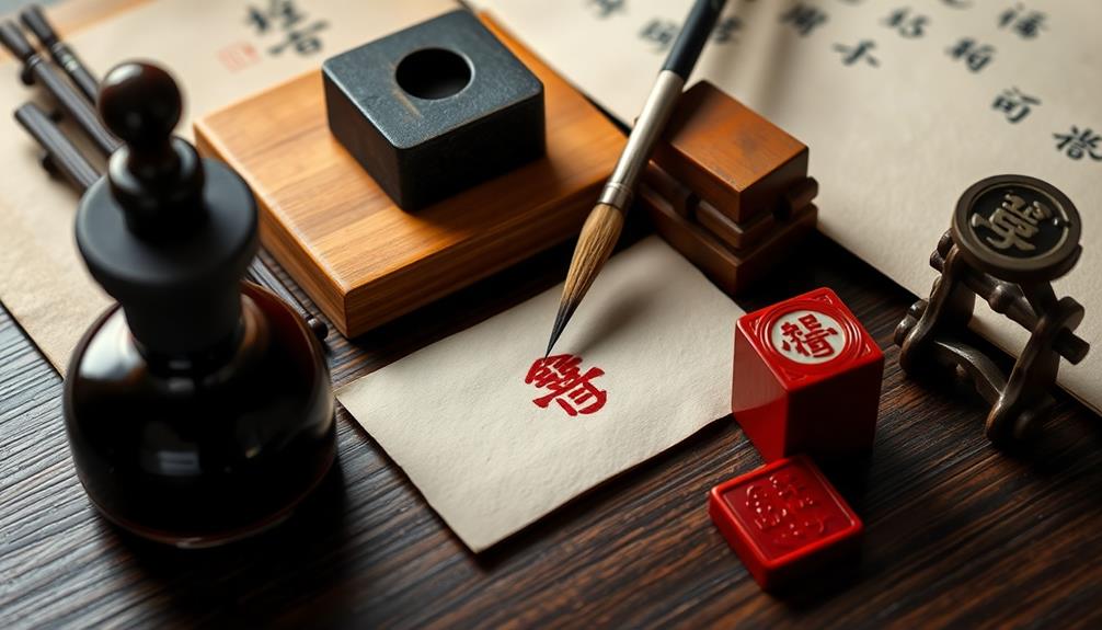 writing painting calligraphy inkstone