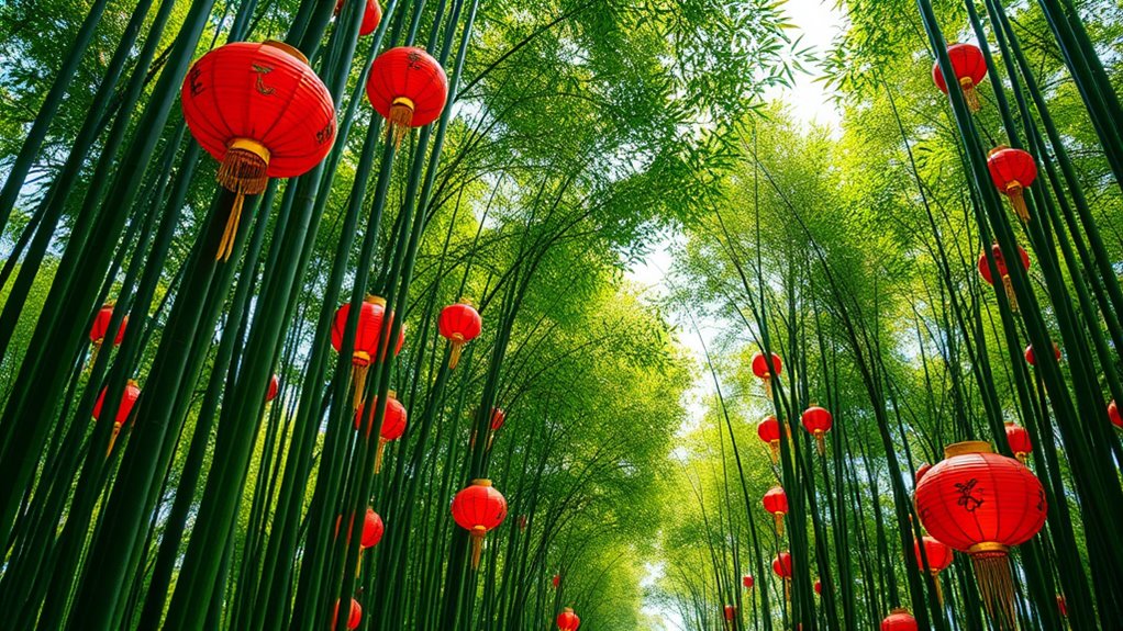 vibrant serene bamboo celebrations