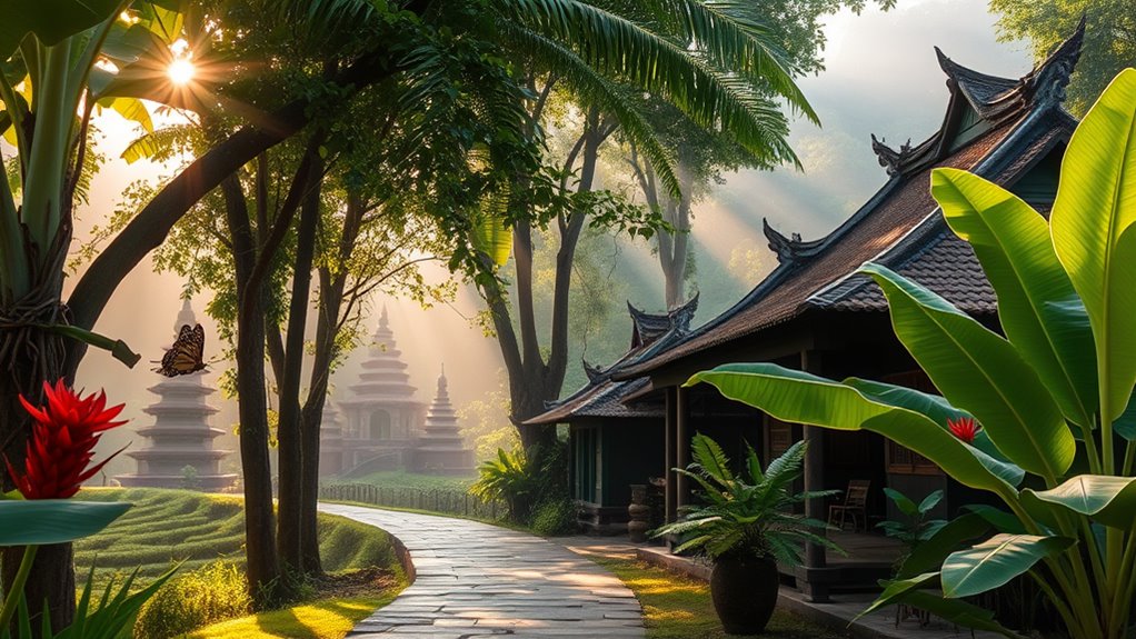 lush exotic vibrant southeastern biodiversity