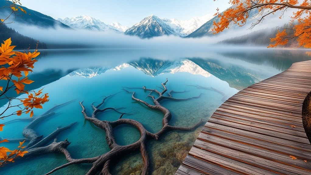 serene turquoise valleys natural beauty