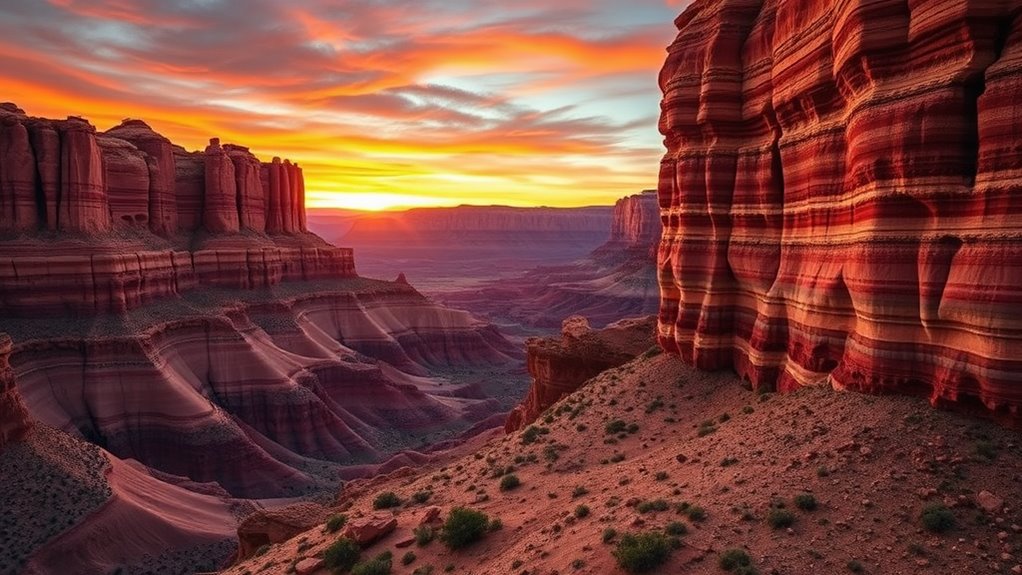 vibrant otherworldly geological wonder china