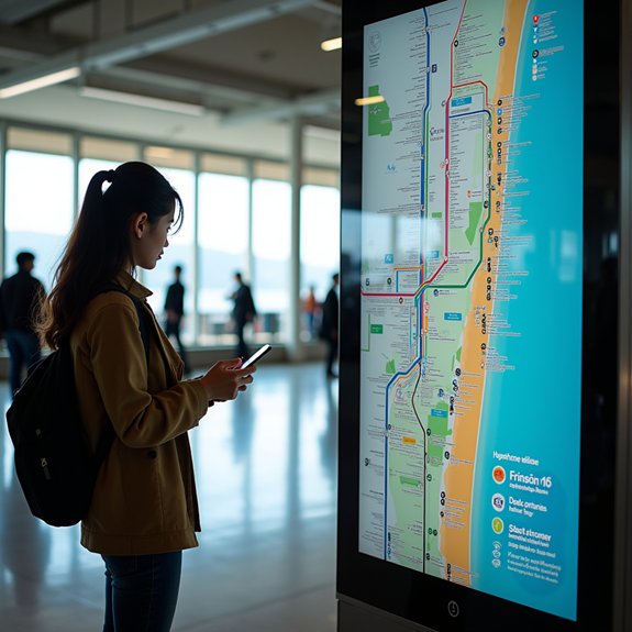 busan subway digital kiosks