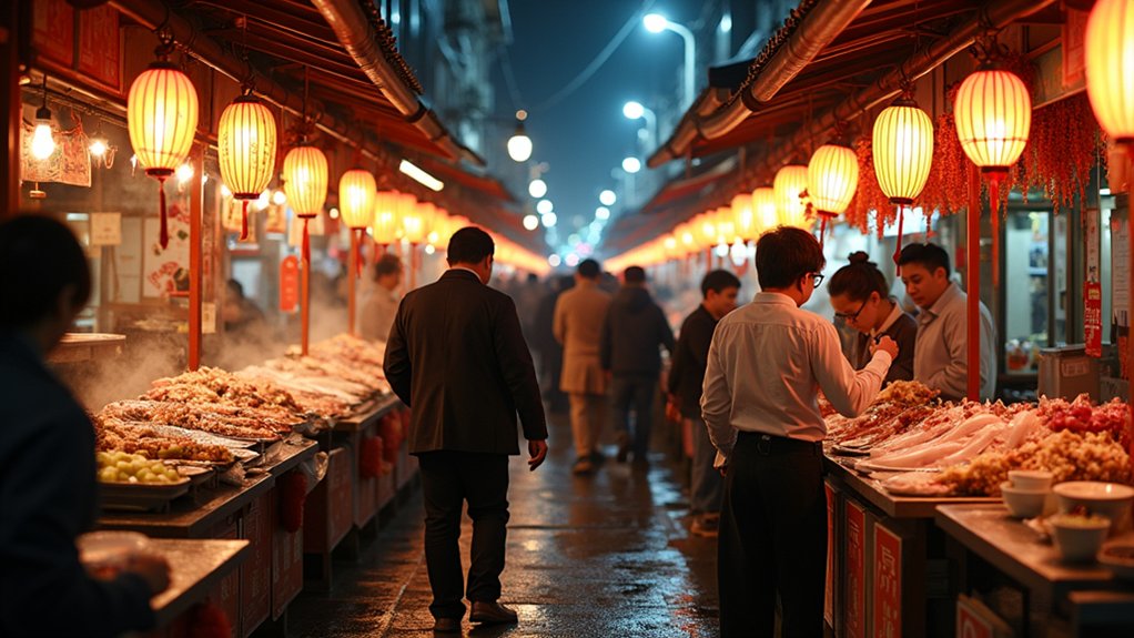 vibrant korean street food