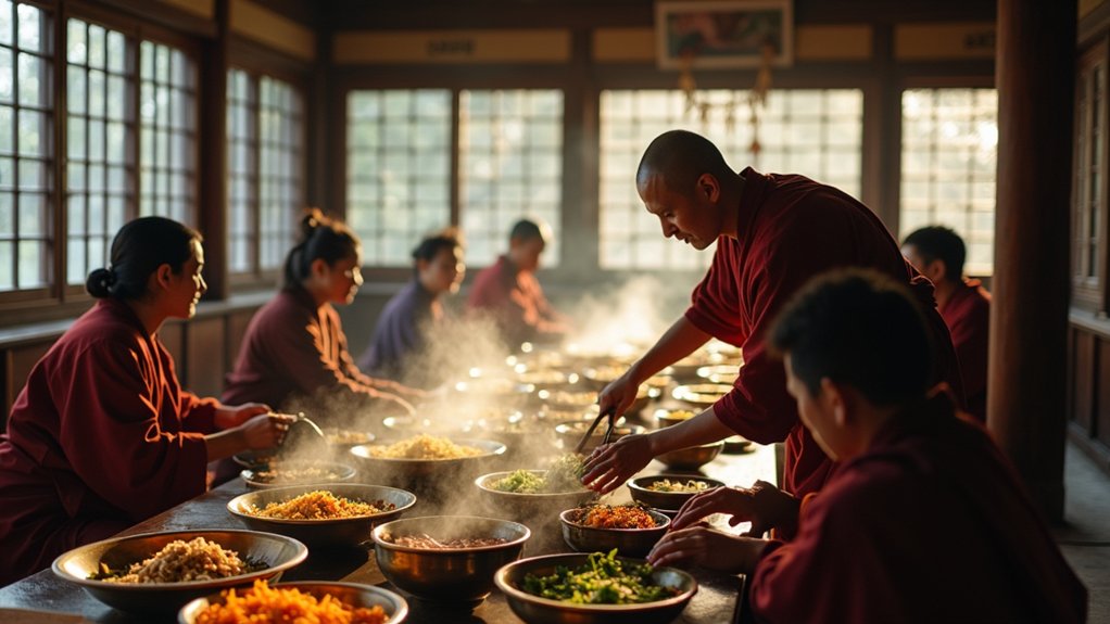 monastic communal dining experience