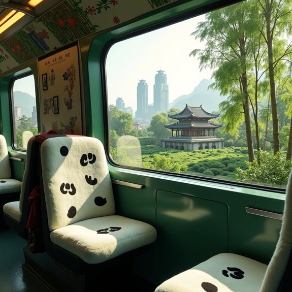 panda themed transportation experience