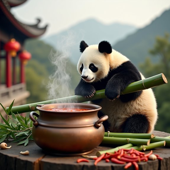 pandas and sichuan cuisine