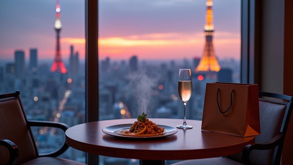 sky high dining and shopping