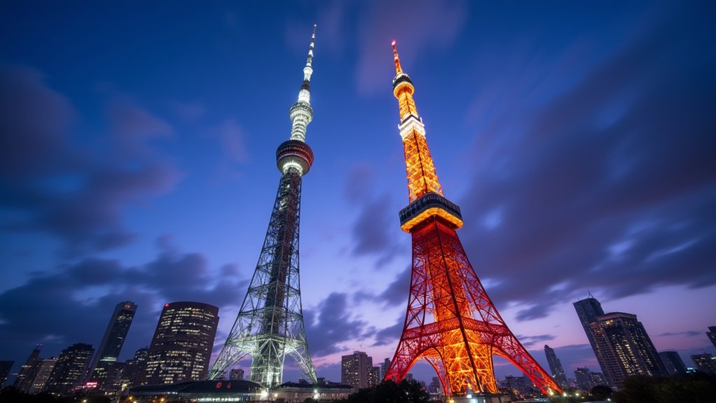 skytree surpasses tokyo tower