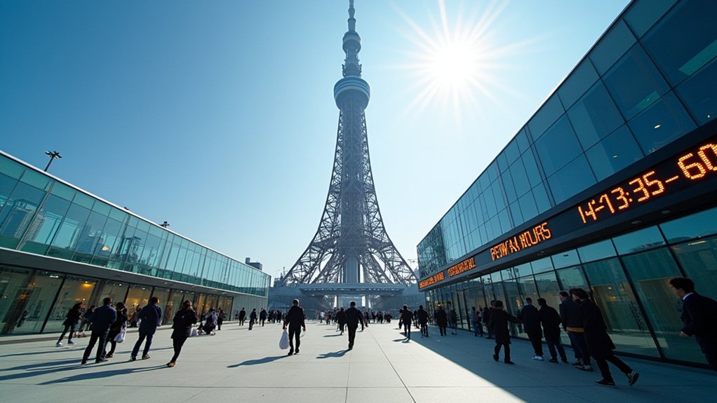 visit towers early weekdays