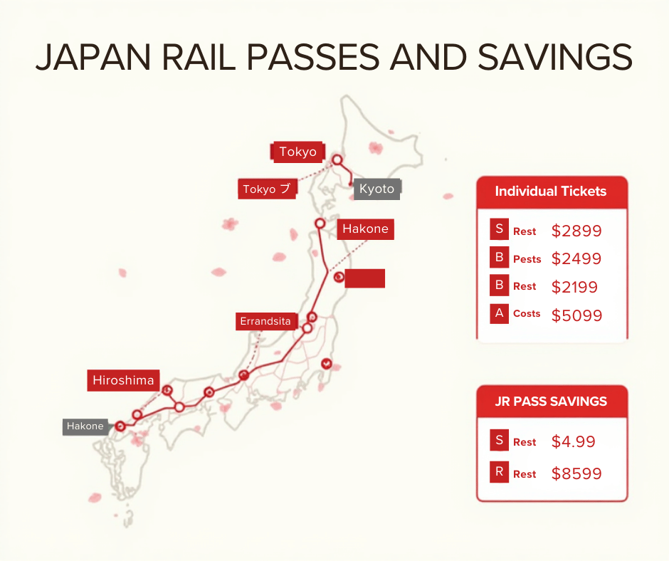 Japan Rail Pass routes and savings comparison 2026