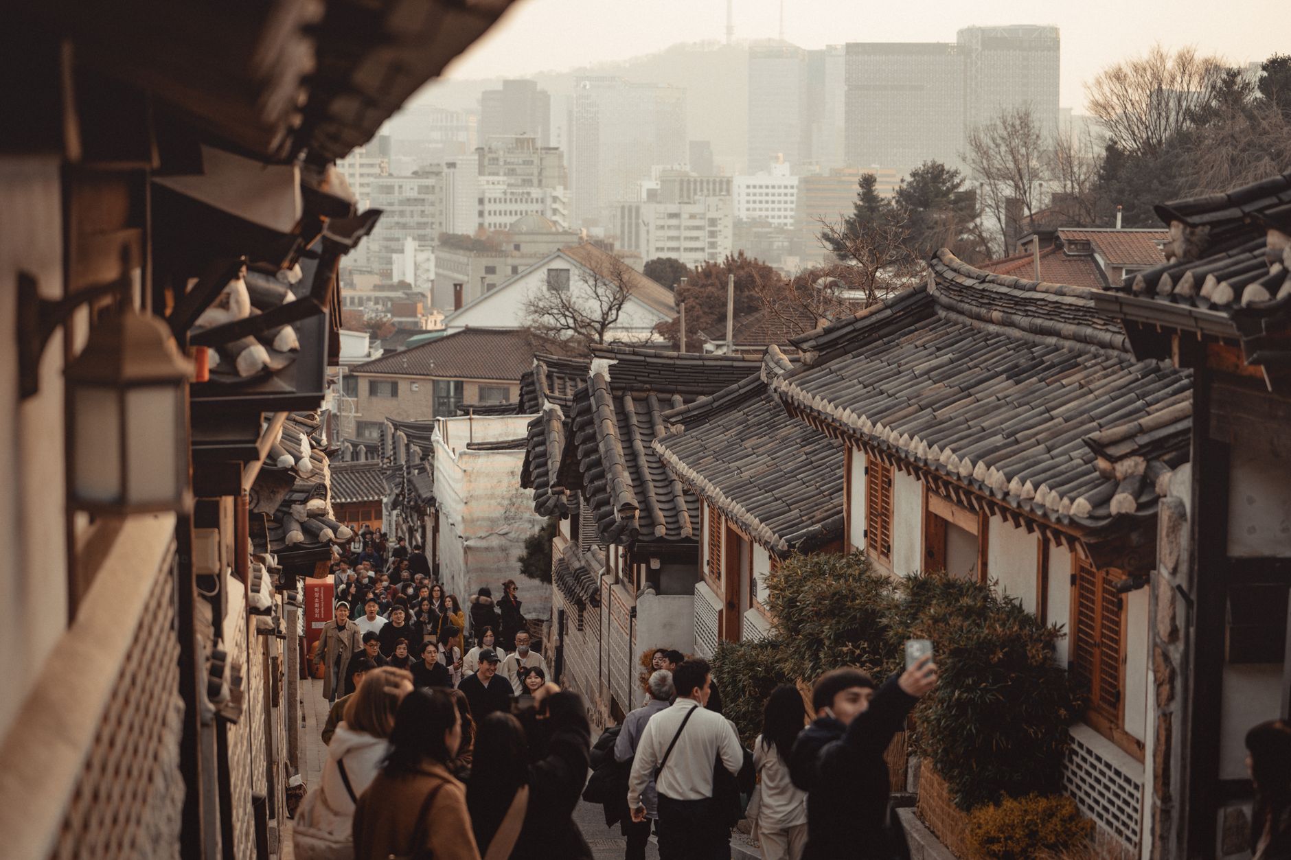 Bukchon Hanok Village traditional houses in Seoul