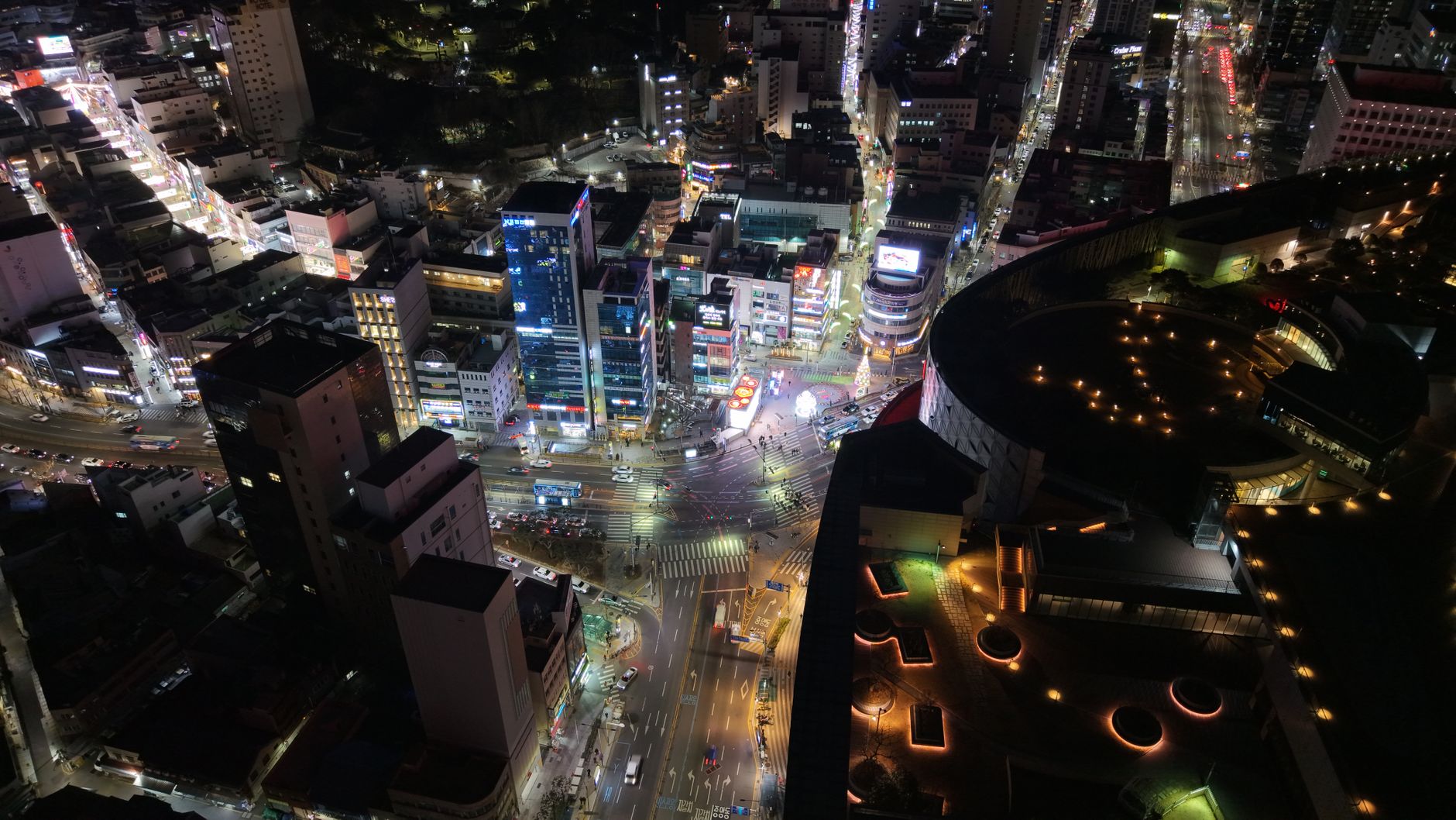 View over Busan from a high observation deck